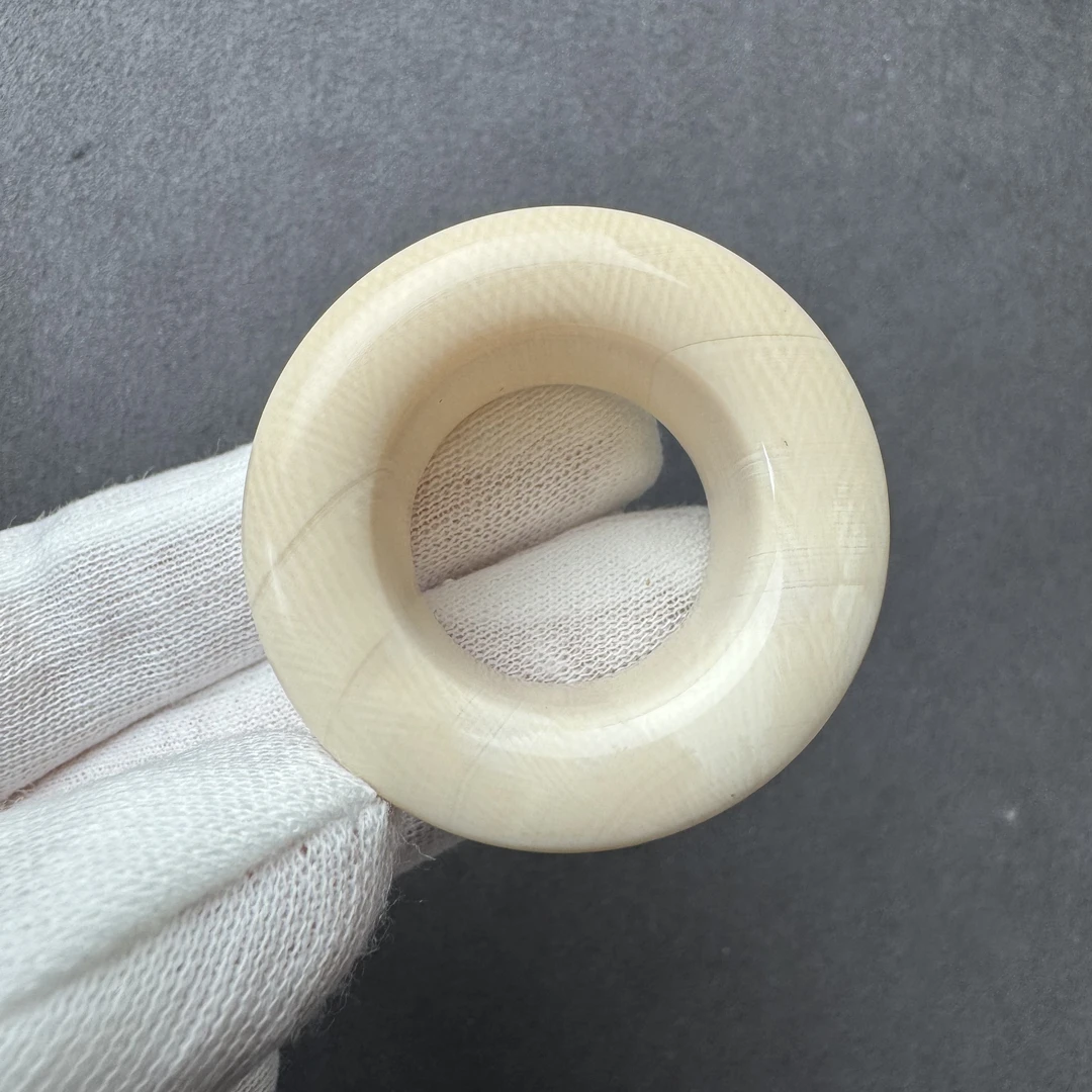 A1243天然猛犸牙22.1mm扳指 支持鉴定 假一罚四