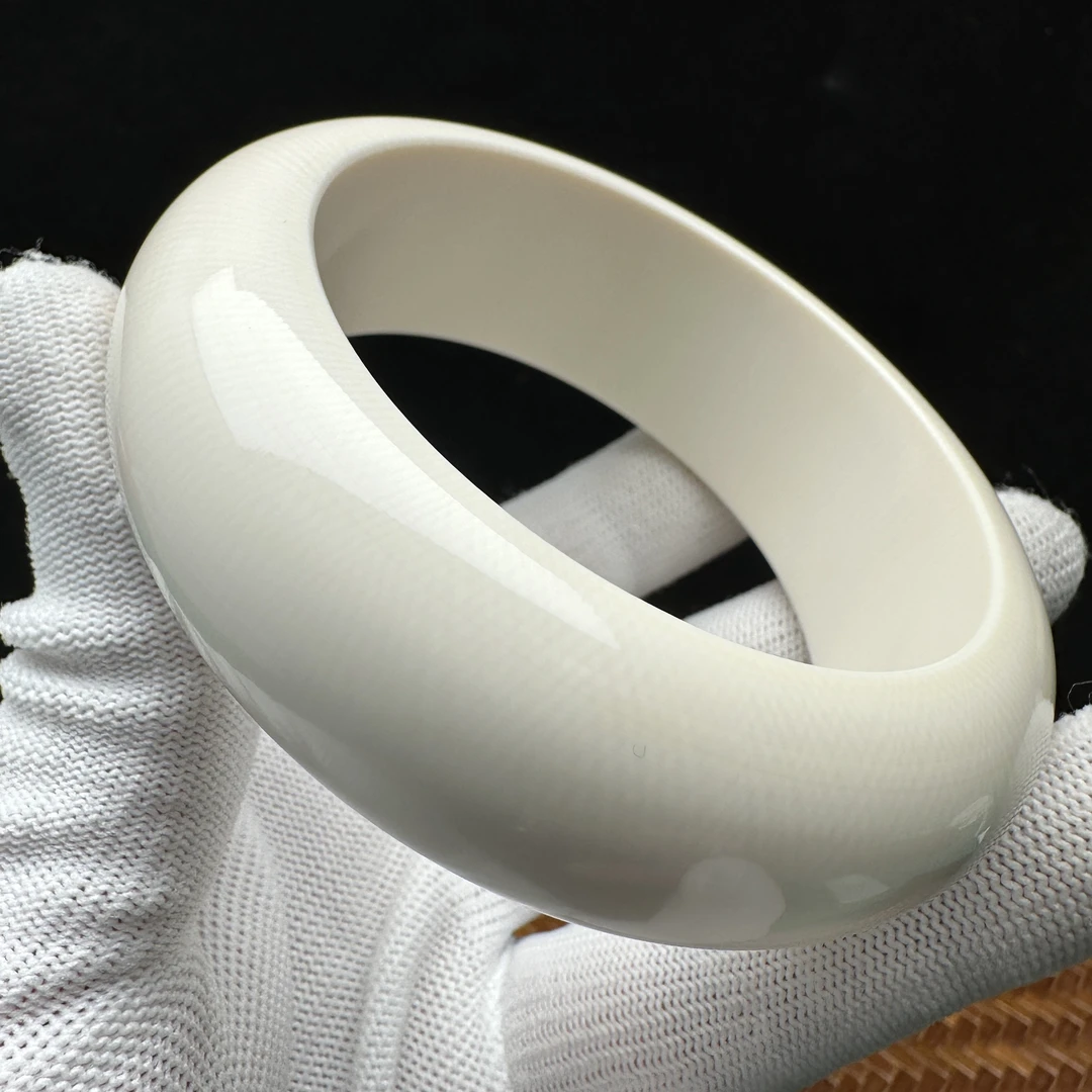 X2384天然猛犸牙 手圈 65mm支持鉴定 假一罚四