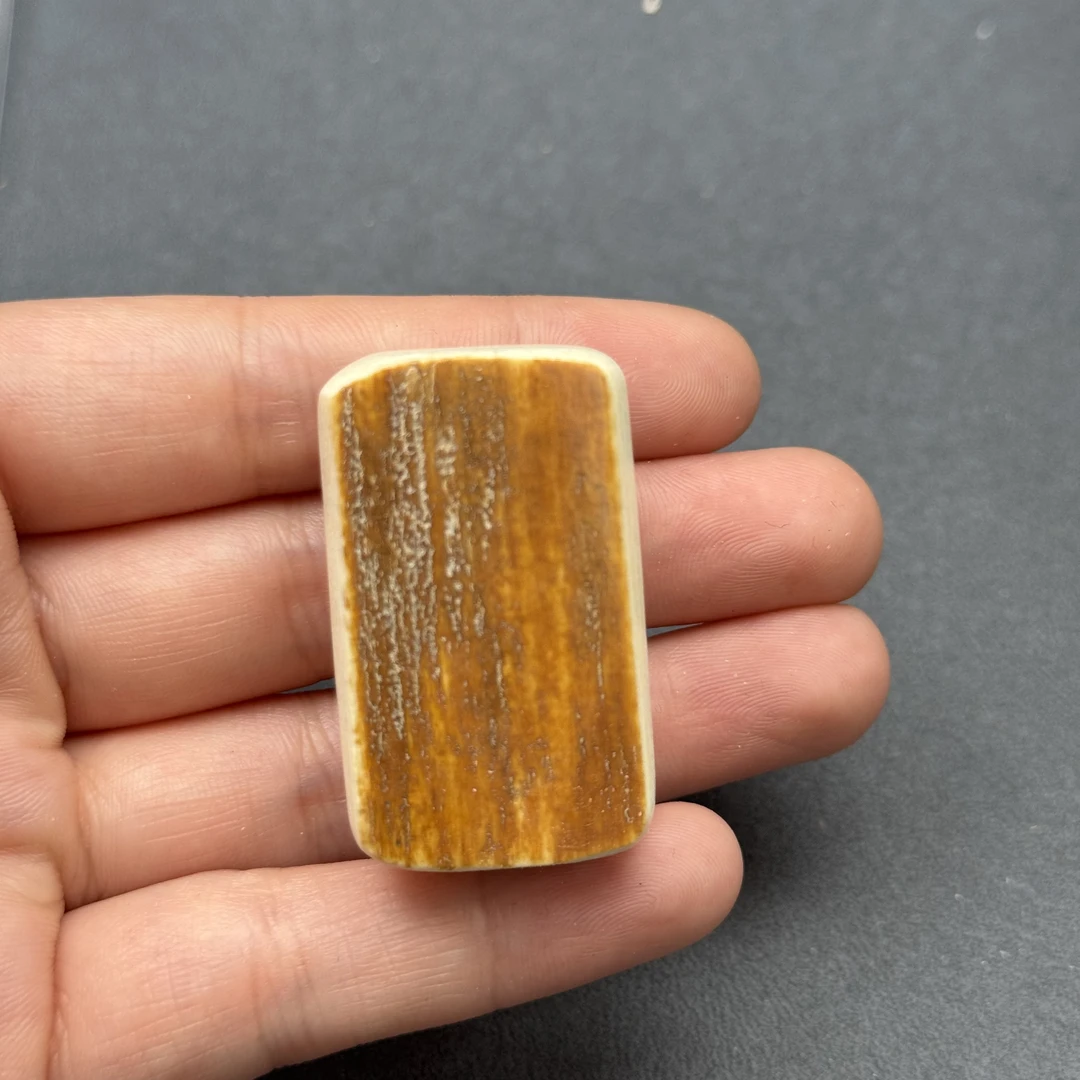 P9520天然猛犸牙金皮 肥皂无事牌 24*41*20mm支持鉴定 假一罚四