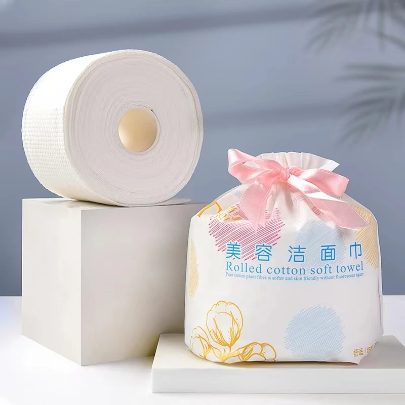 唐俏卷筒式加厚珍珠纹洗脸巾260克/卷，干湿两用卸妆巾洗脸巾