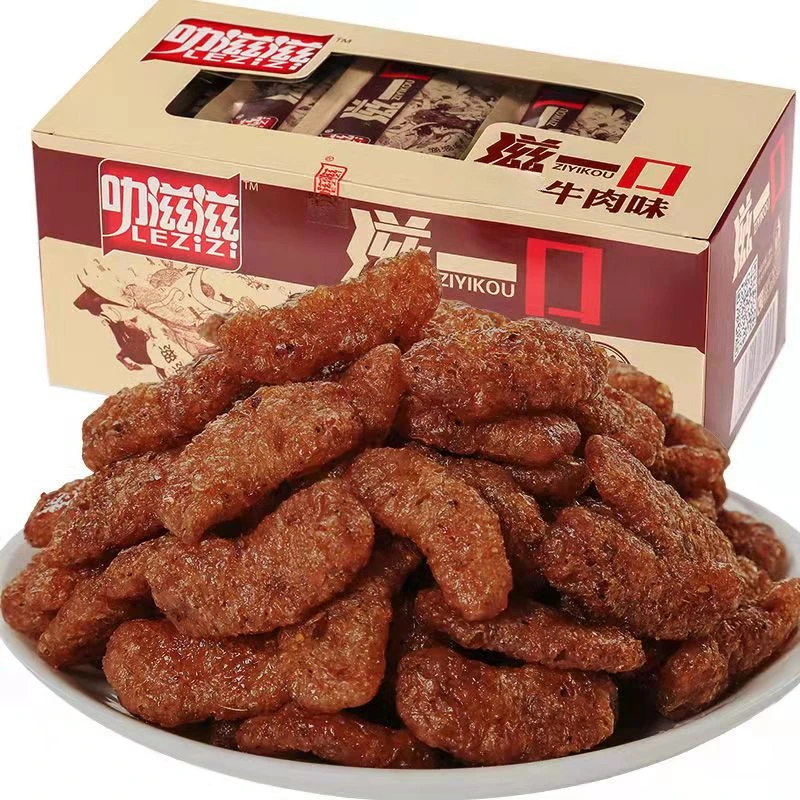 爆辣韩式素牛肉零食爆辣大豆素肉肥牛8090后儿时怀旧小吃小零食儿