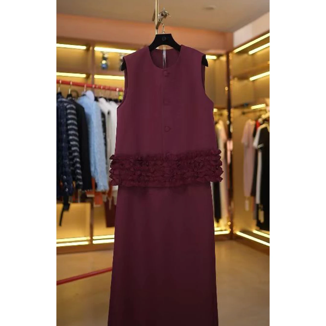 【断码】秋季轻奢高端名媛洋气套装半身裙两件套A058-59