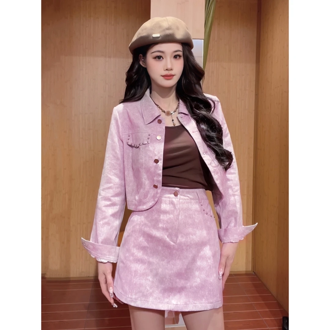 IEF/爱依服2025秋季新款时尚别致设计感修身百搭甜美上下套裙