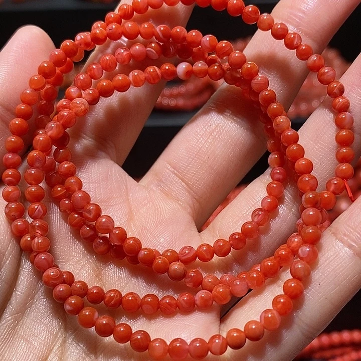 南红玛瑙手链未镶嵌