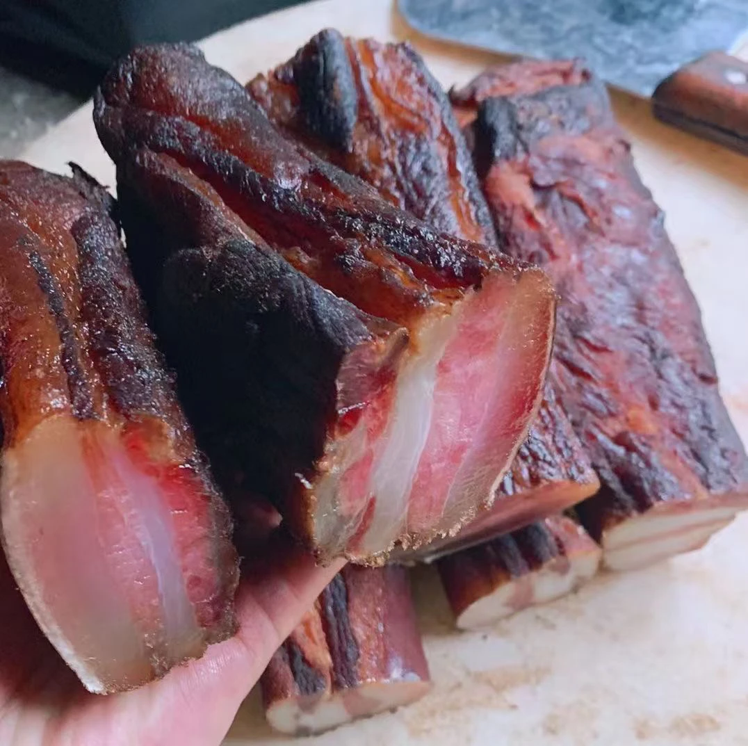 正宗特产，烟熏瑶家腊肉，土猪腊肉，腊五花肉