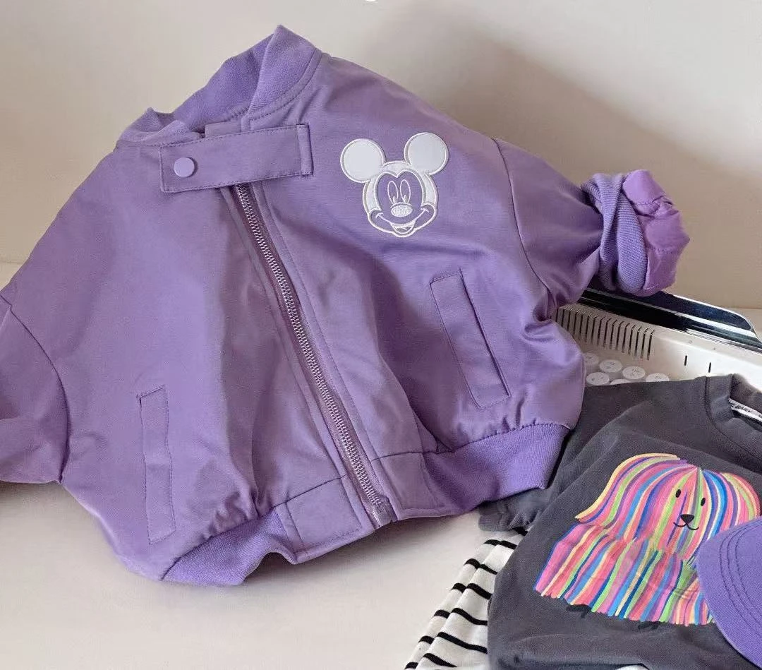 MJL韩版深秋 拼色 二棉儿童外套A009