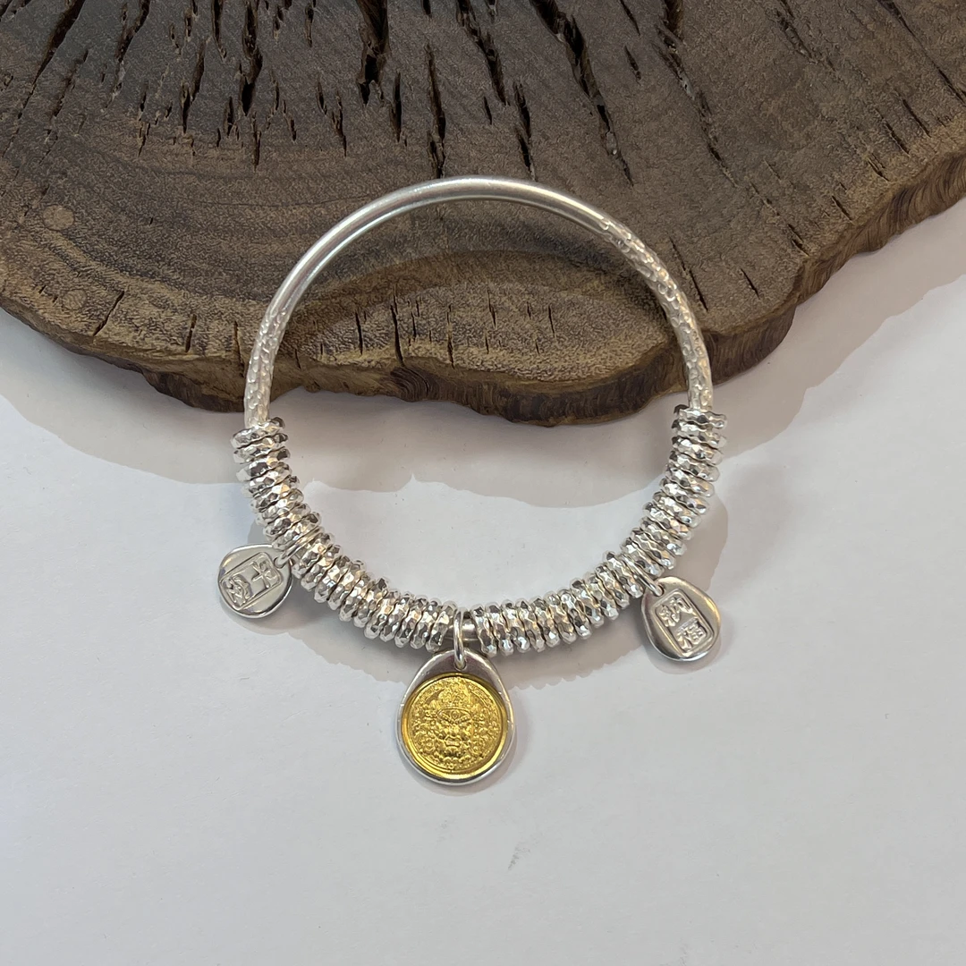 足银银制品 （12）龙鳞闭口盘缠秋冬时尚简约送礼小众气质返潮复古