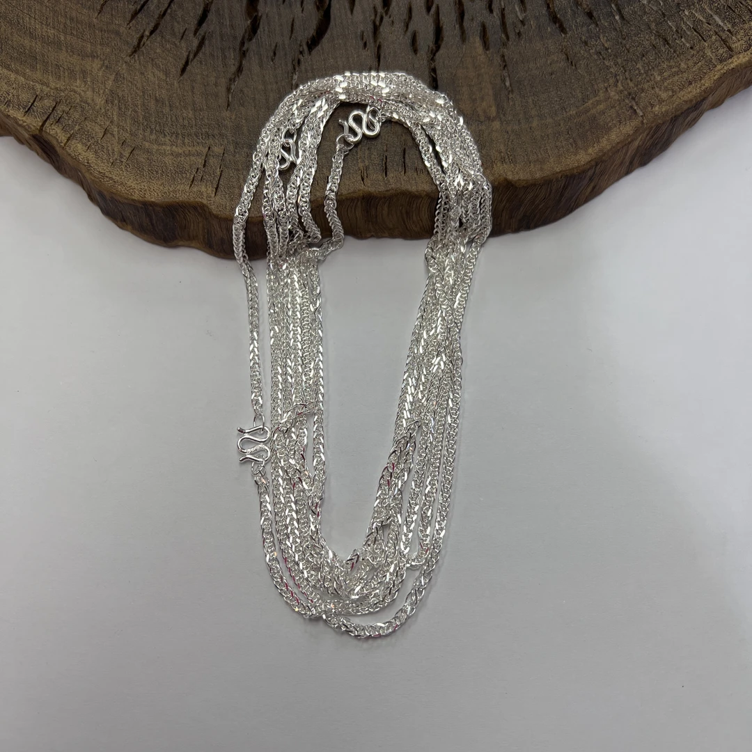 足银银制品 【足银肖邦项链】足银肖邦链气质百搭简约精致经典雅丹