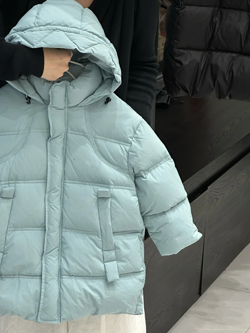 289设计师品牌童装，冬款棉衣连帽中长款保暖加厚