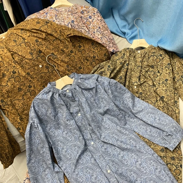 60s 高端府绸面料 棉 森系宽松版秋季连衣裙1-16