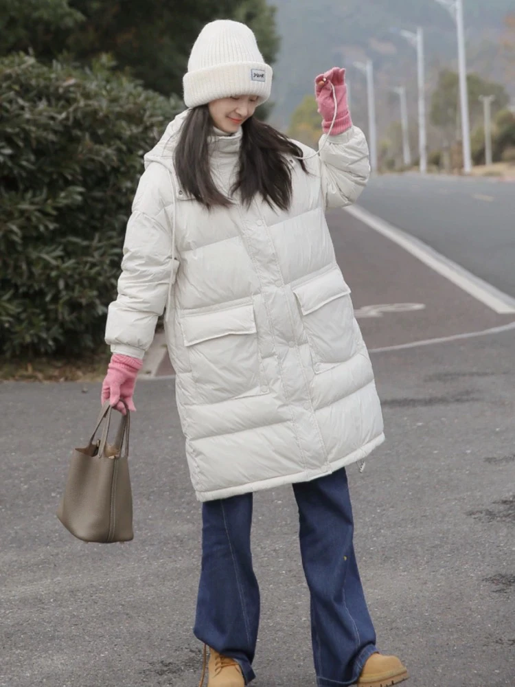 2024秋冬 加厚连帽羽绒棉服