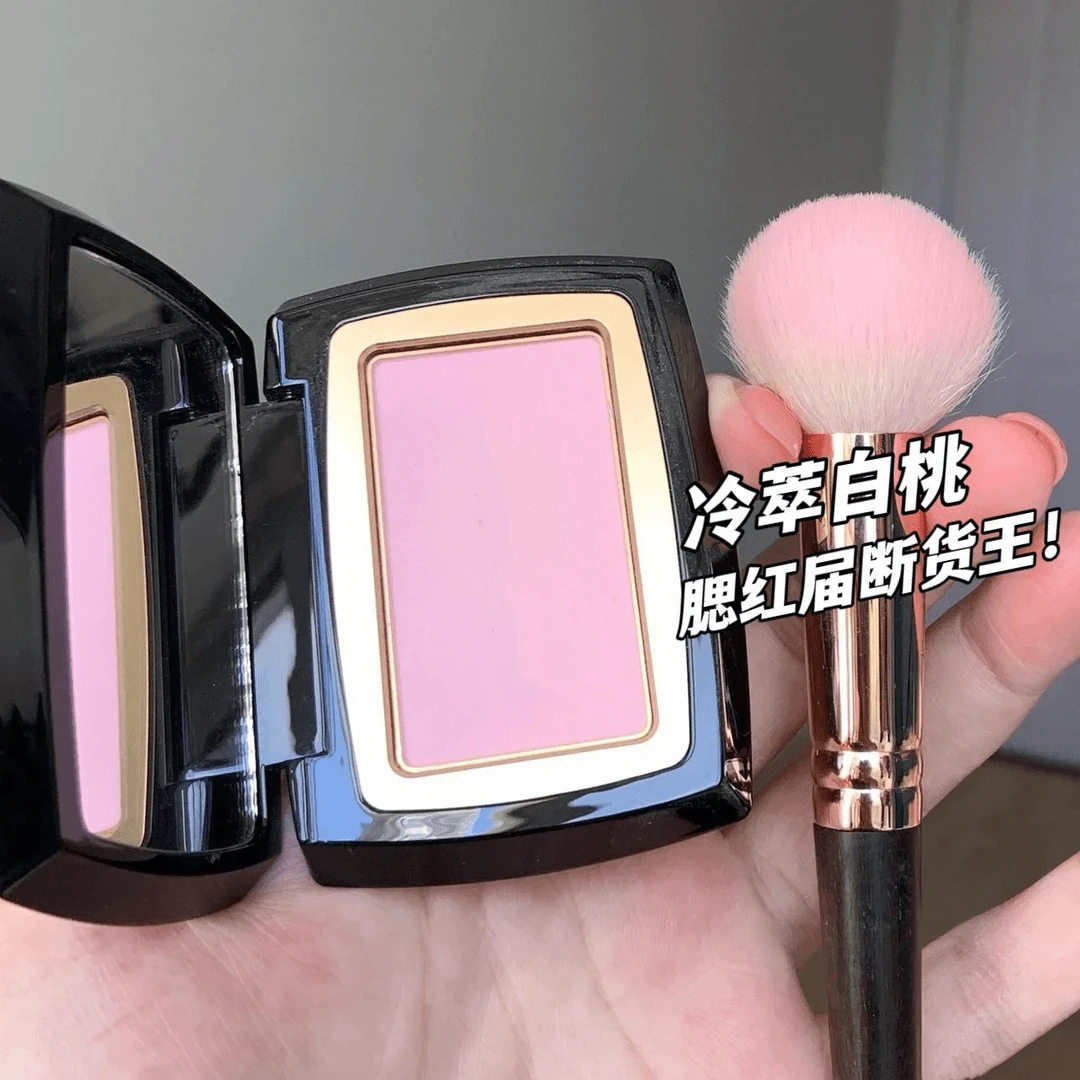 小鱼海棠推荐单色腮红盘自然提亮膨胀色哑光蜜桃粉纯欲显白便捷式