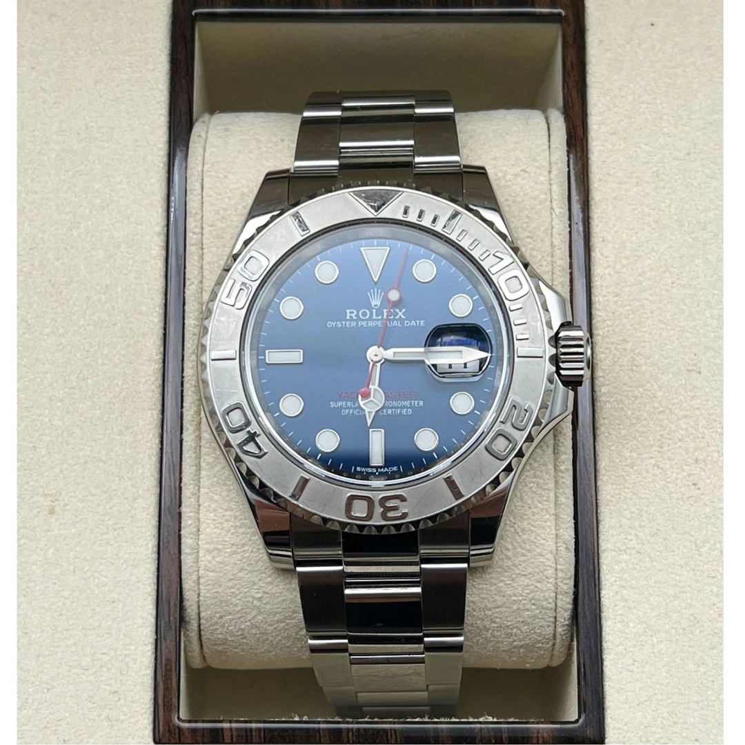 99新 Rolex/劳力士 40表径儒雅蓝盘大日历经典男士腕表