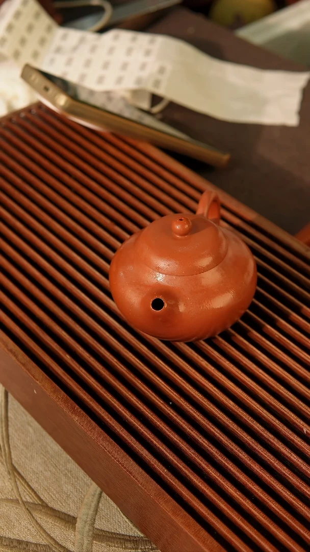 【闪购商品】紫砂茶壶076微瑕宜兴紫砂壶朱泥全手文旦