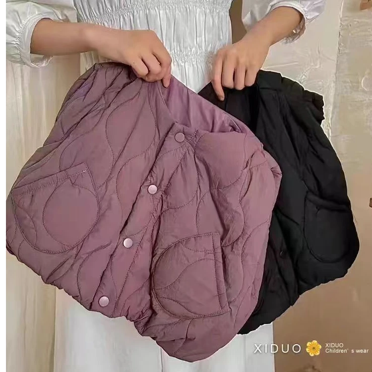 棉服马甲韩版童装男女童男童保暖炸街廓形帅气坎肩背心夹棉外套