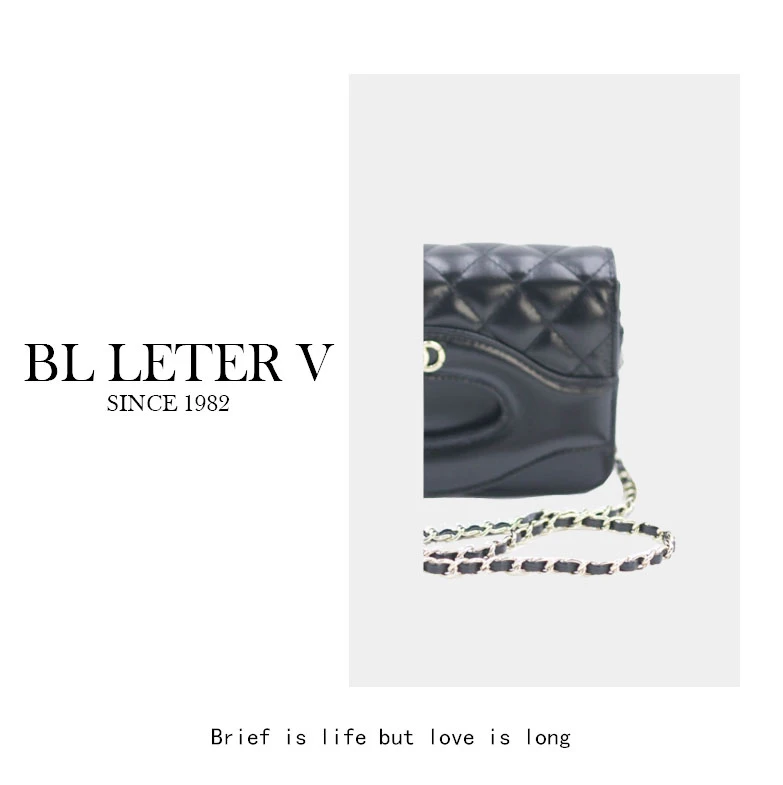 BL LETER V 【小号折叠31】时尚百搭小众包（底长20cm）