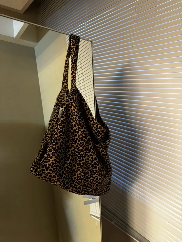 肉肉推荐 泡菜自留豹纹包包帆布包