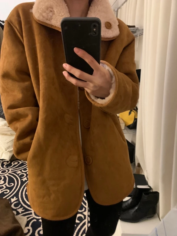 肉肉推荐 两面穿皮毛一体100羊毛