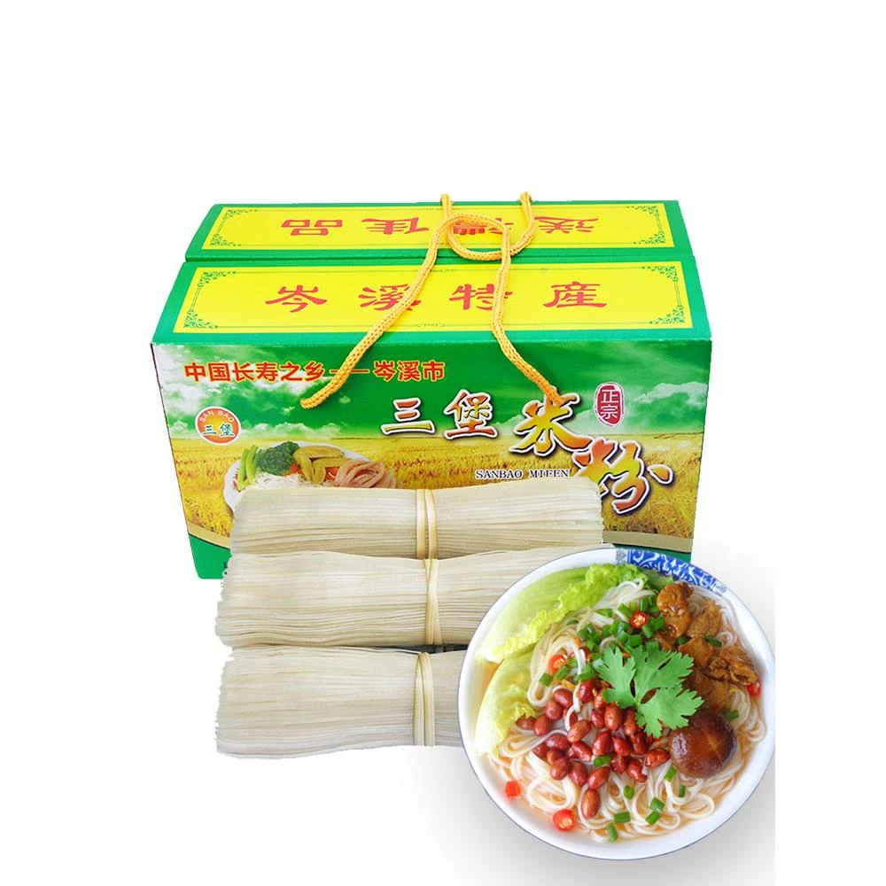 广西岑溪三堡米粉细米线汤粉胜桂林广东炒河粉宽过桥米线速食笋1g