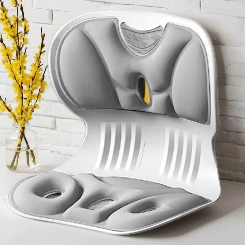 人体工学护腰坐姿椅透气坐姿矫正驼背护腰坐垫学习办公有效护腰