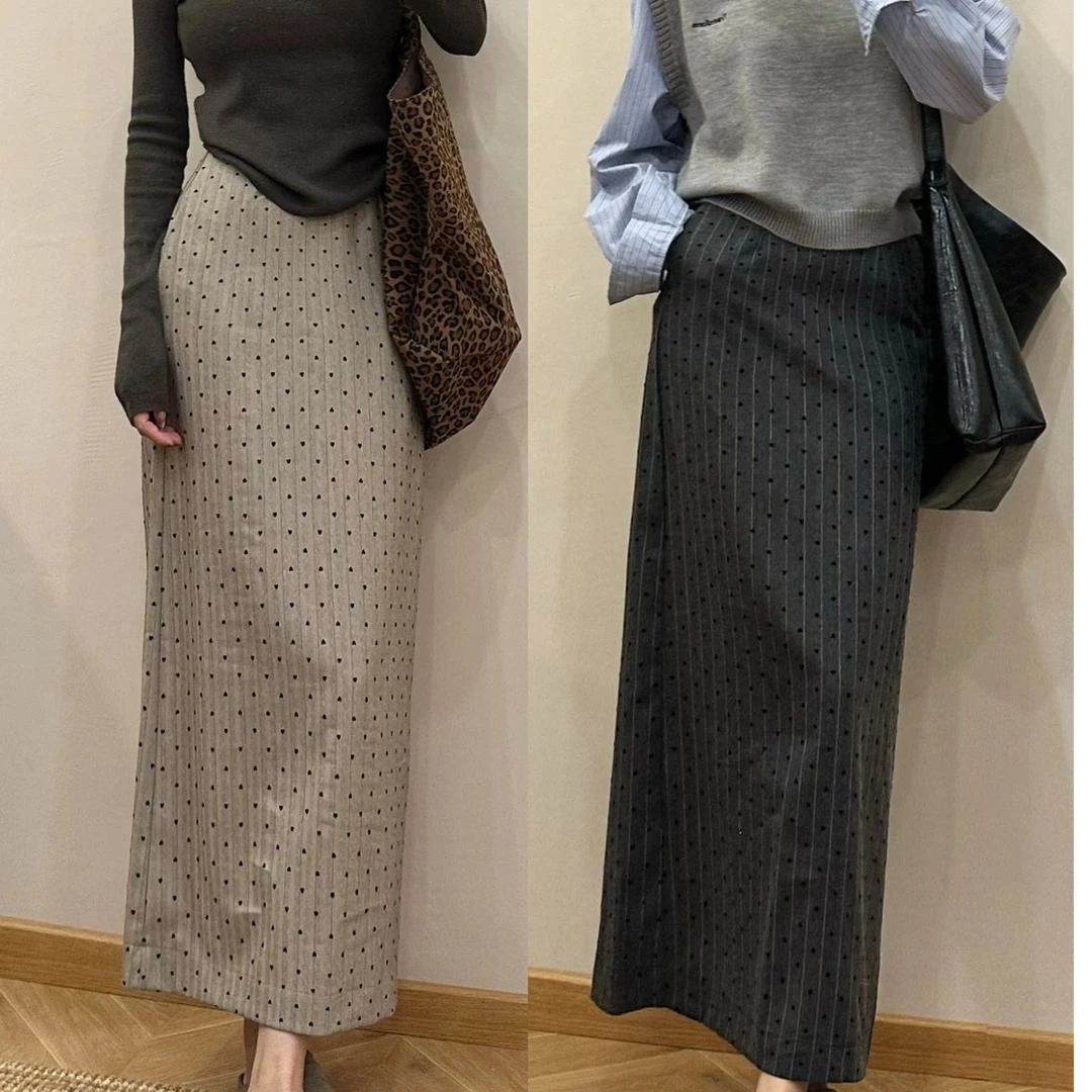 爱心高级感半身裙女秋季2024新款气质绝美高级感半身裙秋季百搭