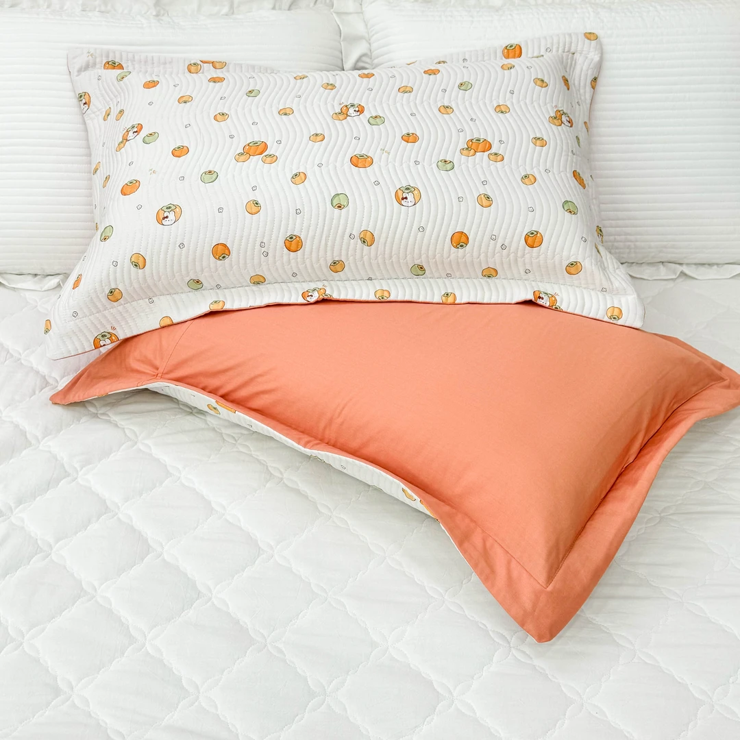 小布家居【柿子兔】高端天丝小茶芯枕套 一对