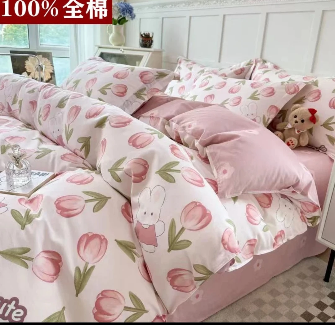 【单人被罩】1.5米2米纯棉被罩单人印花韩式公主风小清新少女心