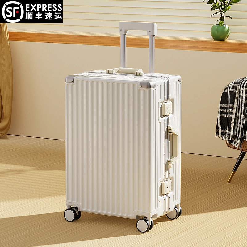 大容量加厚铝框行李箱26寸学生女拉杆箱万向轮密码箱男旅行箱商务