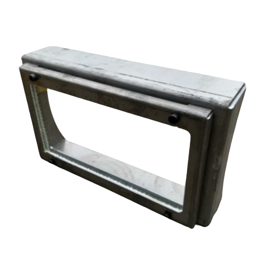 煤气罐侧面观火玻璃全套尺寸250*150*50玻璃耐高温1000度固定款