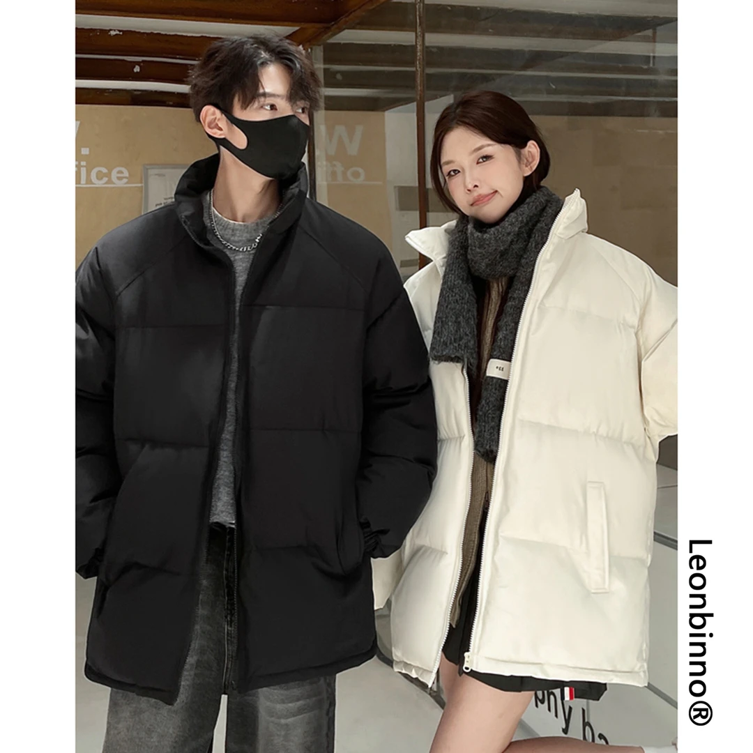 Leonbinno/雷尔宾诺棉衣男宽松潮加厚美式保暖秋冬棉服外套面包服