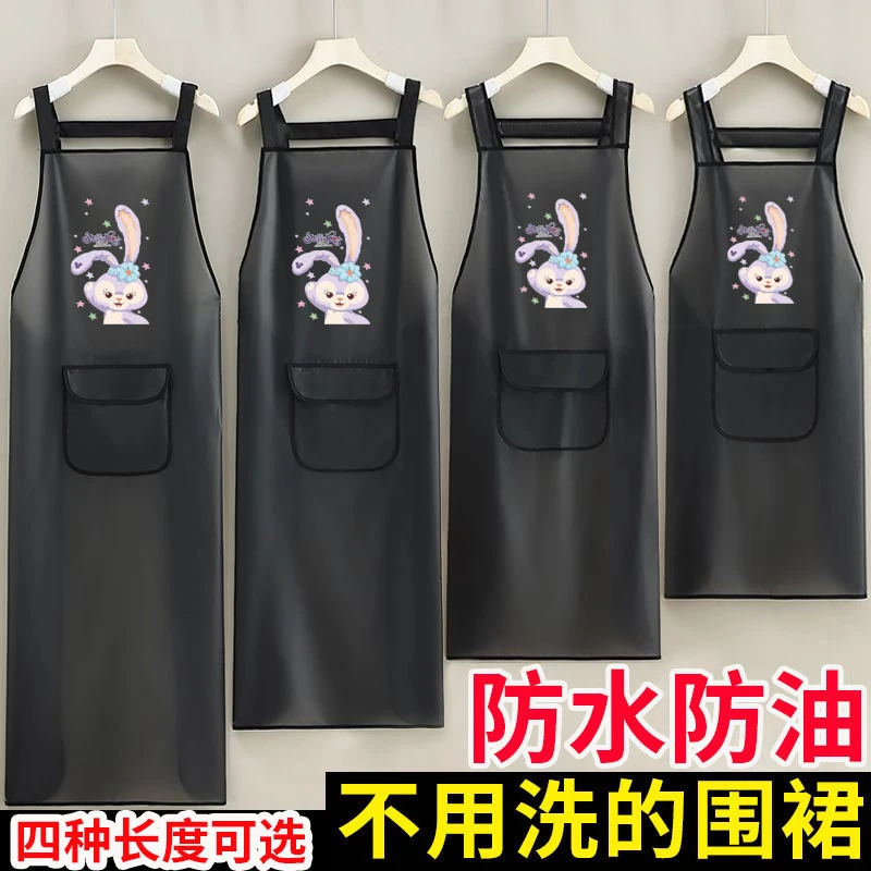 【tpu免洗围裙】餐饮饭店水产杀鱼专用防水防油洋气工作服加长定制