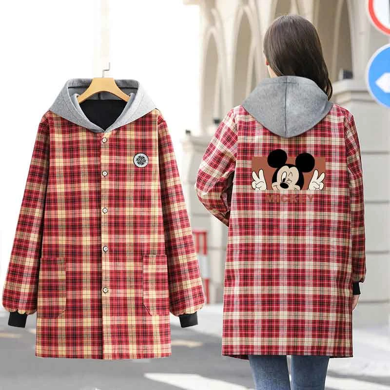 加绒保暖罩衣外穿冬季成人家用家务干活穿长袖围裙防脏工作服外套