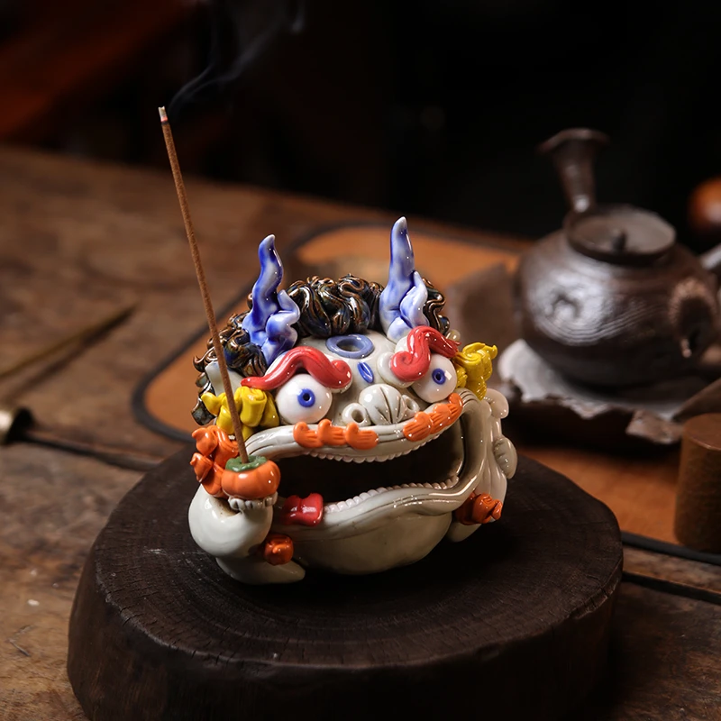瓷小匠原创手工捏雕创意神兽貔貅陶瓷书房茶宠摆件高档蟾蜍茶玩