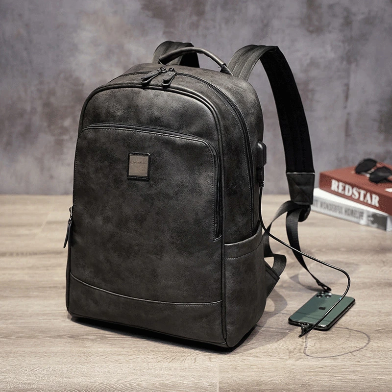 防水男双肩背包亚马逊旅行双肩包双肩背机能风