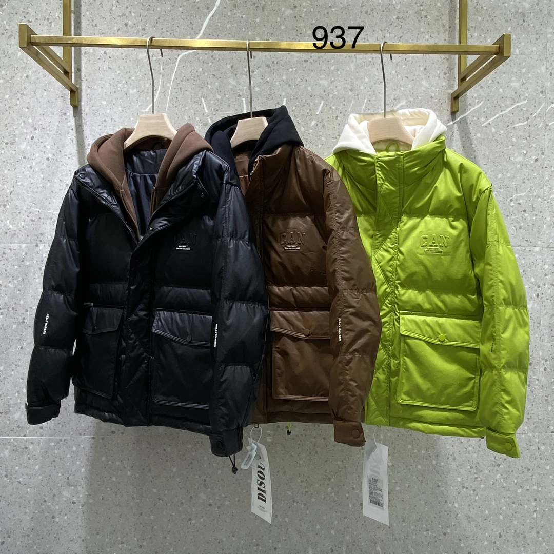 937男士冬季加厚连帽外套