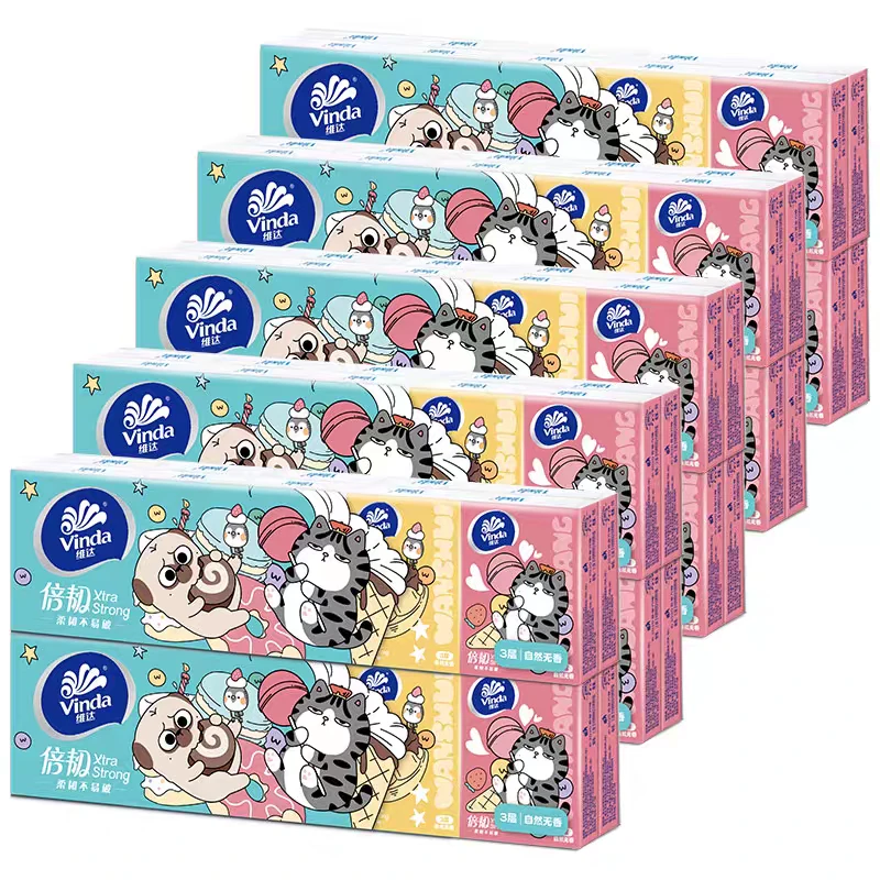 【新疆包邮】卡通联名﹛纸巾﹜对对碰~便携柔软原装