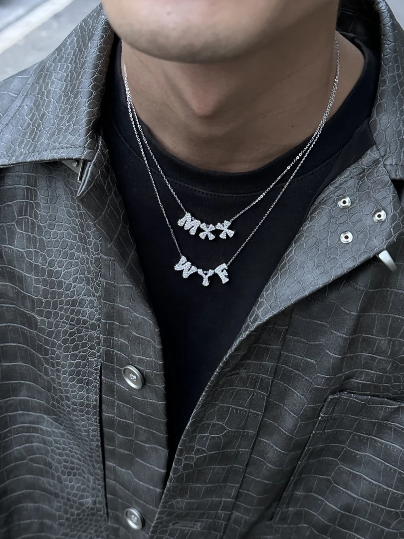 铜合金合成锆石吊坠 DIY微镶字母数字吊坠