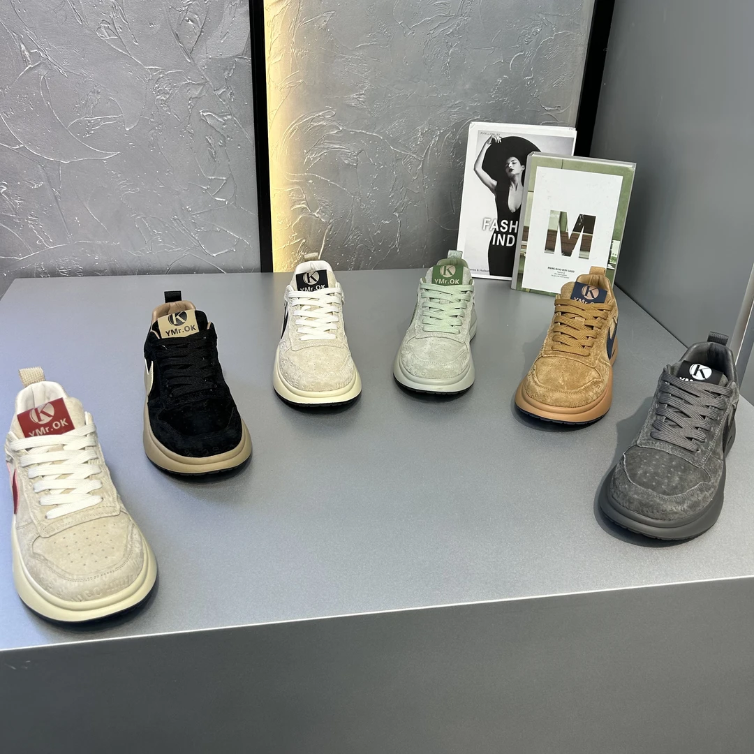 2024Ok秋冬新款休闲百搭舒适软底时尚摇摇底潮流男鞋