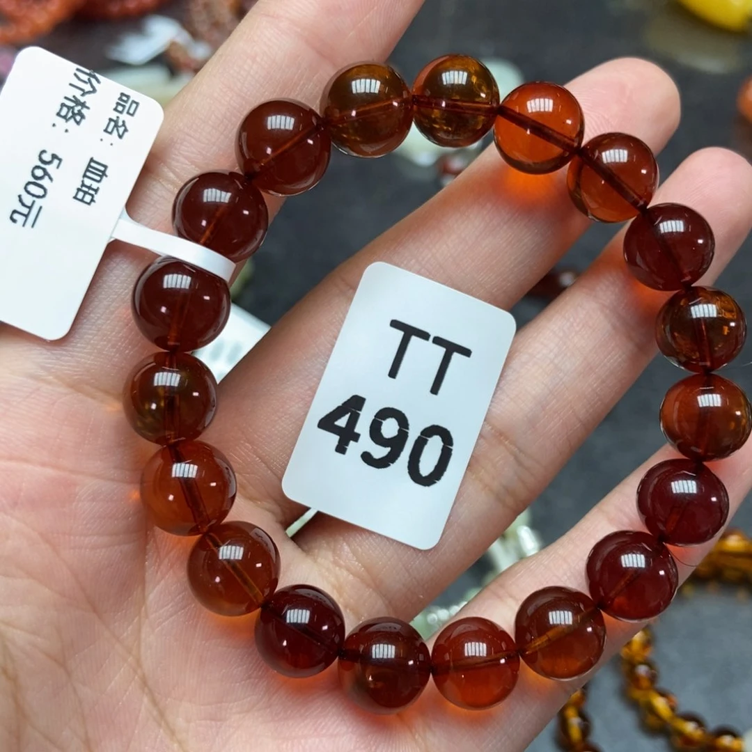 血珀手链未镶嵌手串