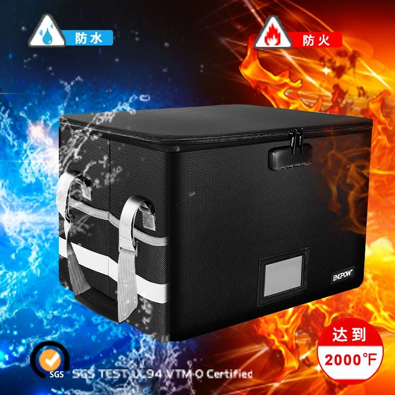 防火防水收纳箱旅行箱拉链储物箱加厚带锁大容量可折叠收纳箱