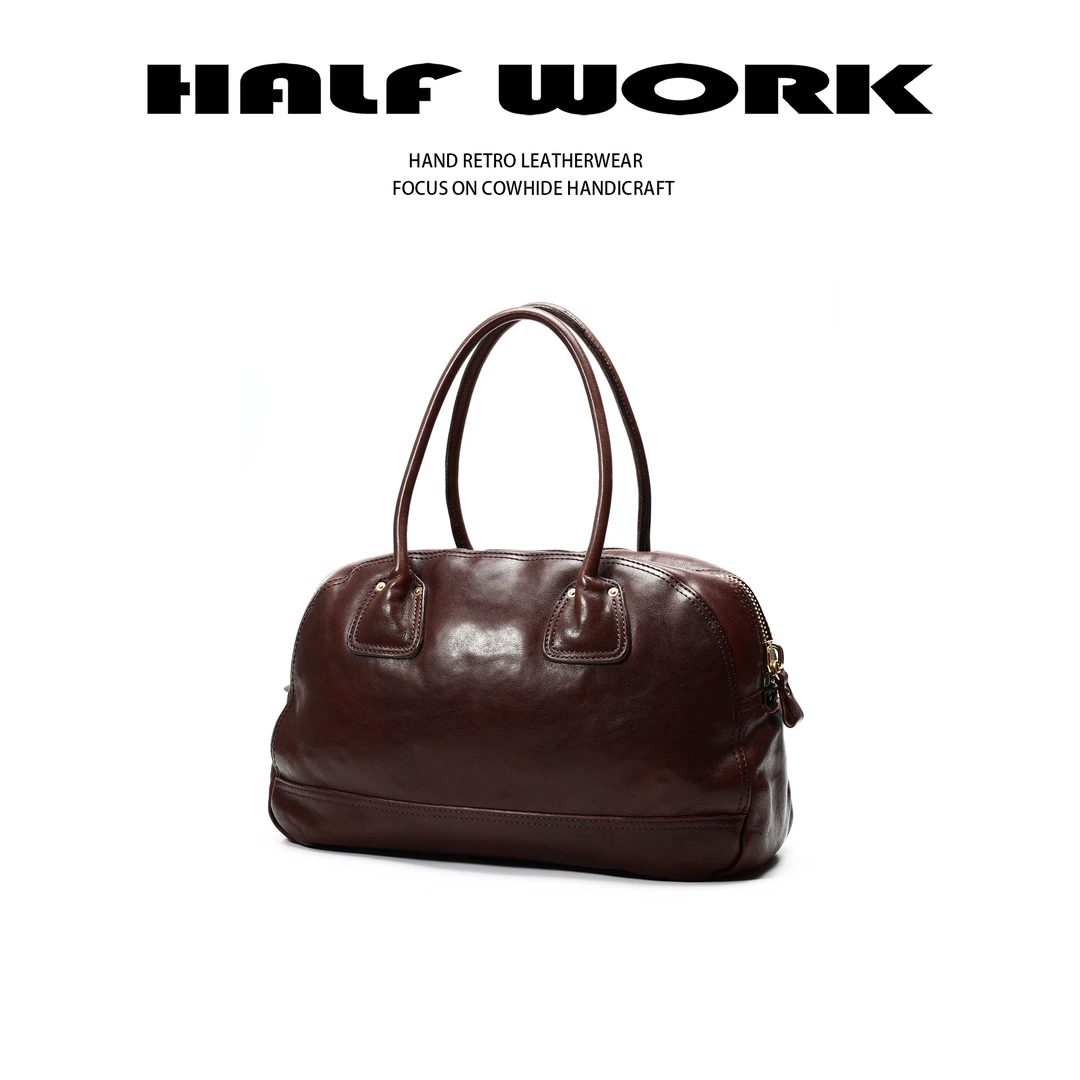 HALF WORK/伴工  复古大容量手提包 旅行包KB-1993