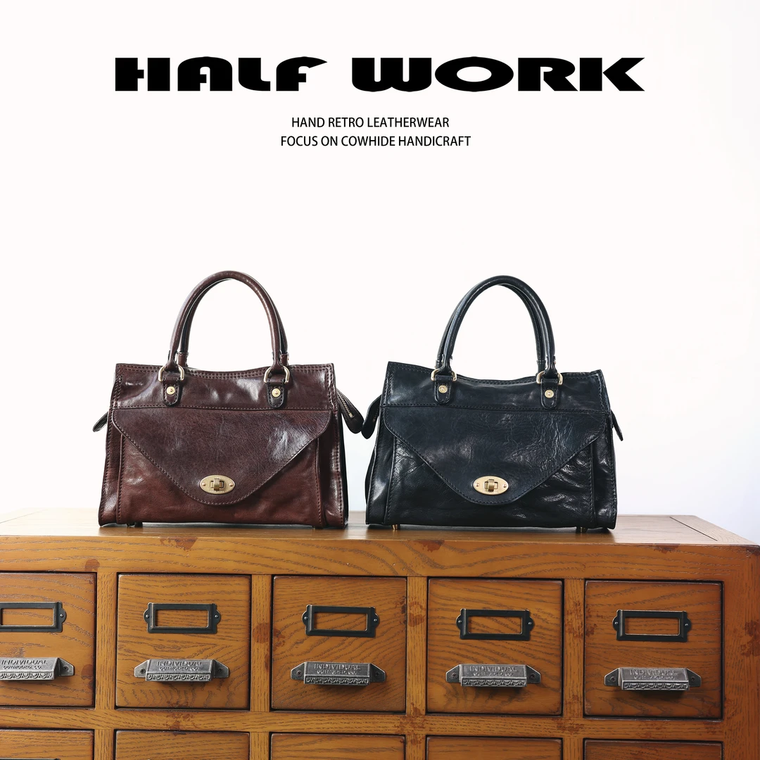 HALF WORK/伴工  经典系列头层马皮信封包KB-2391/2813