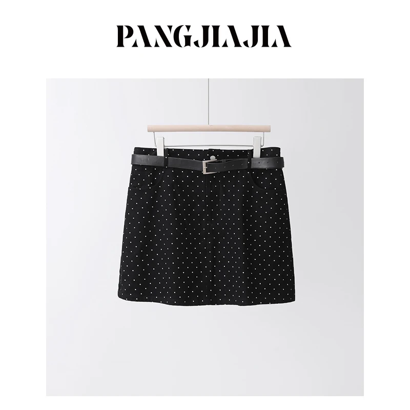 【胖佳佳】月亮邮差 波点半身裙夏季时尚百搭显瘦a字短裙H624G05762