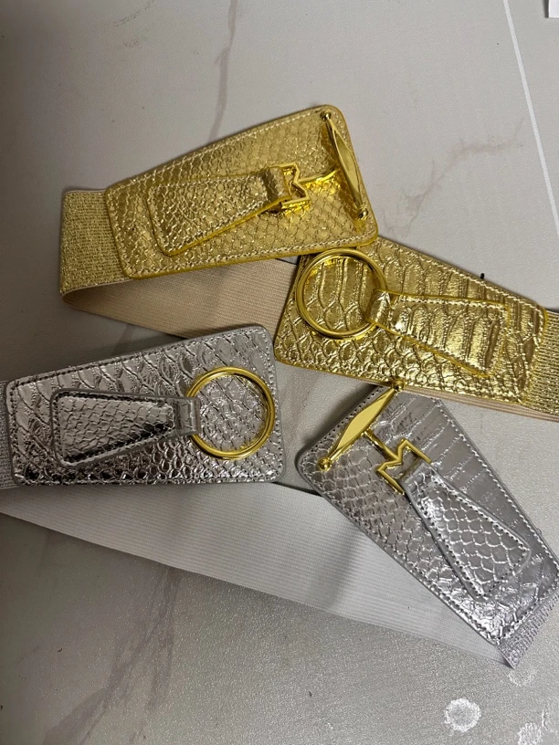 儿童定制款金色银色走秀腰带