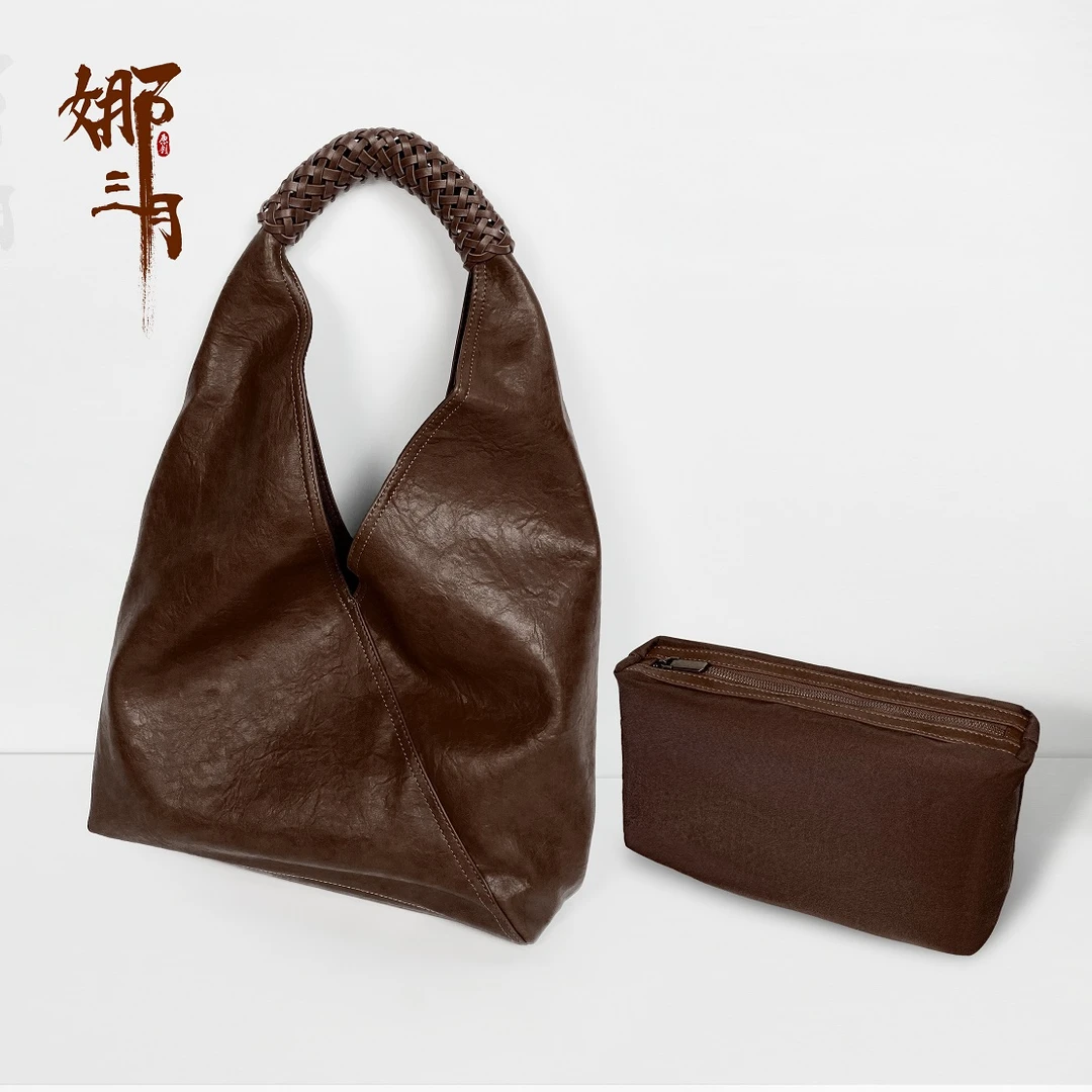 娜三月［子母包］复古小众简约文艺柔软经典气质百搭子母包（两件套）