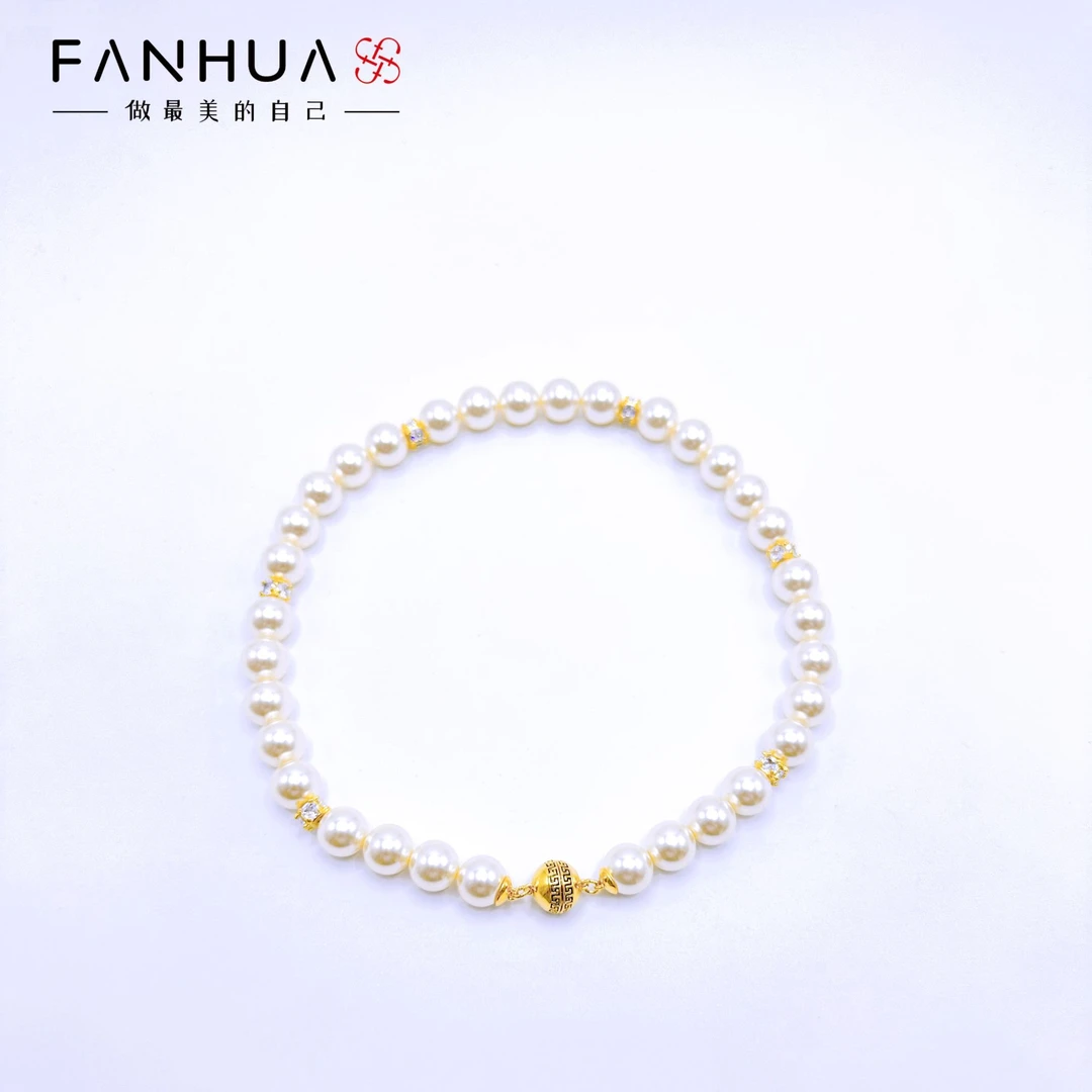 铜合金仿珍珠项链 10723法式轻奢时尚高级气质项链