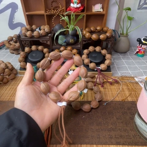 橄榄核核雕煮***.梅林铁核18.26