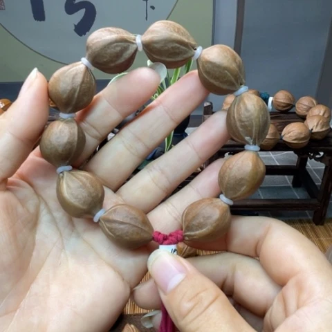 橄榄核核雕梅林铁核18.24