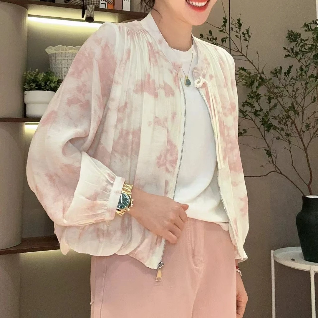 春季江南水乡拉链盘扣新中式国风外套4-3-21