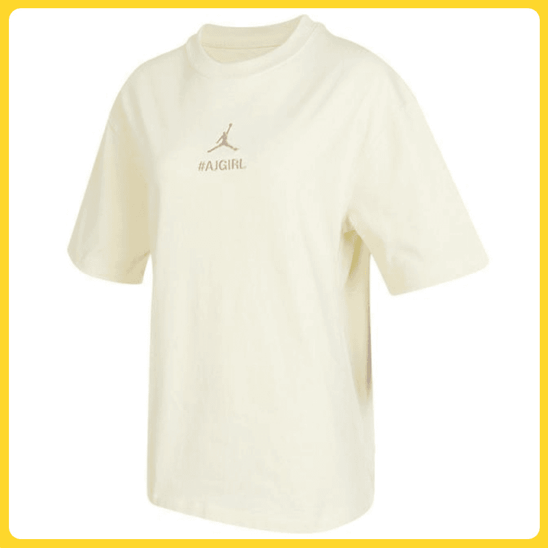 NIKE耐克女子AS W J AIR GIRL TEE OS GCEL无领短T恤HJ3963-113